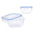 Fiambrera Leknes 30104 Transparente Polipropileno 1,5 L 17 x 10 x 17 cm