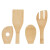 Juego de Utensilios de Cocina Kinvara Bambú 8 x 32 x 8 cm (12 Unidades)