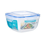 Fiambrera Hermética Leknes 30105 Transparente Plástico Cuadrada 2,4 L 20 x 11 x 20 cm (12 Unidades)