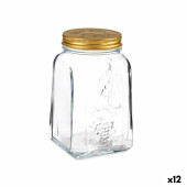 Tarro Pasabahce Homemade Transparente Dorado 1 L (12 Unidades)