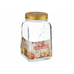Tarro Pasabahce Homemade Transparente Dorado 1 L (12 Unidades)