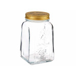 Tarro Pasabahce Homemade Transparente Dorado 1 L (12 Unidades)