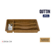 Organizador para Cubiertos Quttin 20 x 36 cm Termoplástico