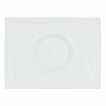 Plato Llano Inde Gourmet Porcelana Blanco 29,5 x 22 x 3 cm (6 Unidades)