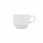 Juego de Tazas de Café Bidasoa Glacial Blanco Cerámica 180 ml Café (6 Unidades)